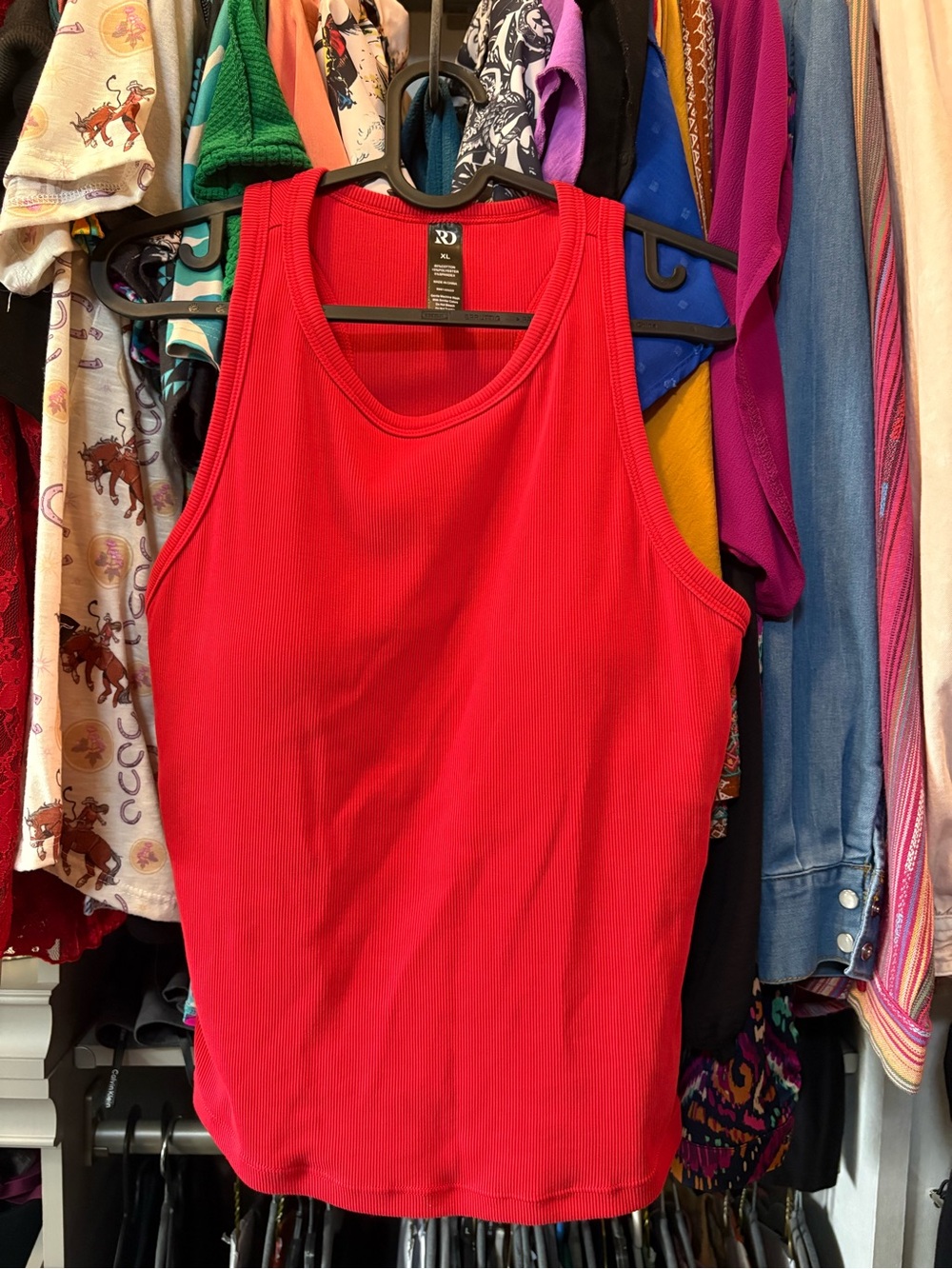 Women’s Ranch Dress’n - All In One Ribbed Tank Top - Classic Sleeveless Style